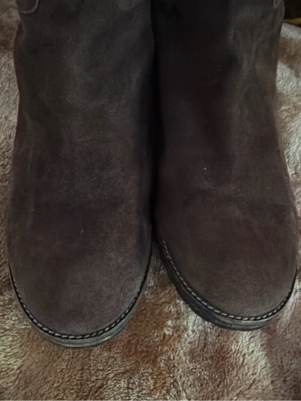 Giuseppe Zanetti Brown Suede Knee High Boots Size 38.5 Italy